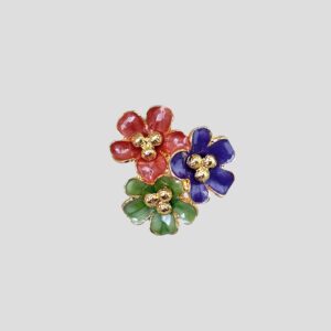 Garden Trio – Multicolor Floral Stud