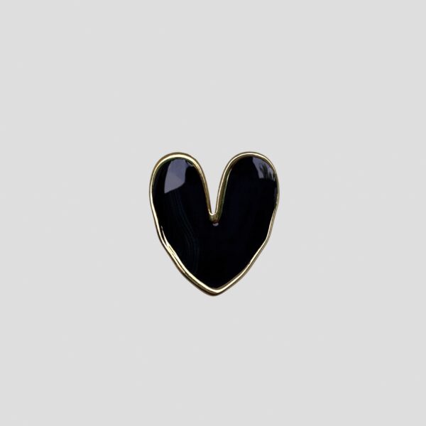 Black Heart – Minimal Stud - Image 3
