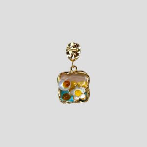 Golden Bloom – Abstract Floral