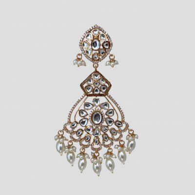 Noori Kundan Chandbaali (White)