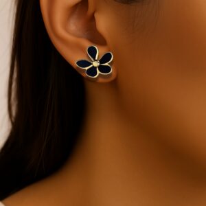 Pearl Blossom – Floral Stud