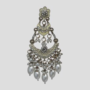 Inayat Two-Layered Chandbali's(Ivory)