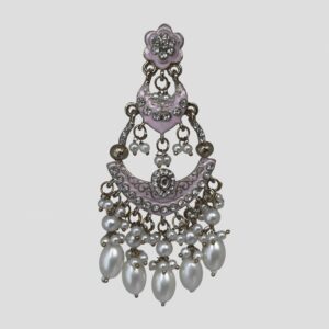 Inayat Two-Layered Chandbali's (Lavender)