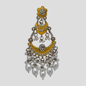 Inayat Two-Layered Chandbali's (Yellow)