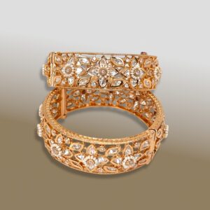 Floral Pearl Bangles