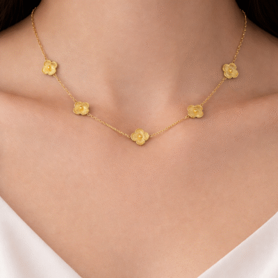 Golden Flower Anti-Tarnish Neckchain