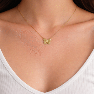 Delicate Butterfly Charm Neckchain – Anti-Tarnish Stainless Steel