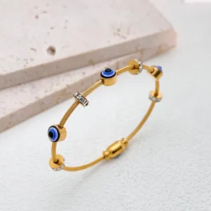 Evil Eye Bangle Bracelet